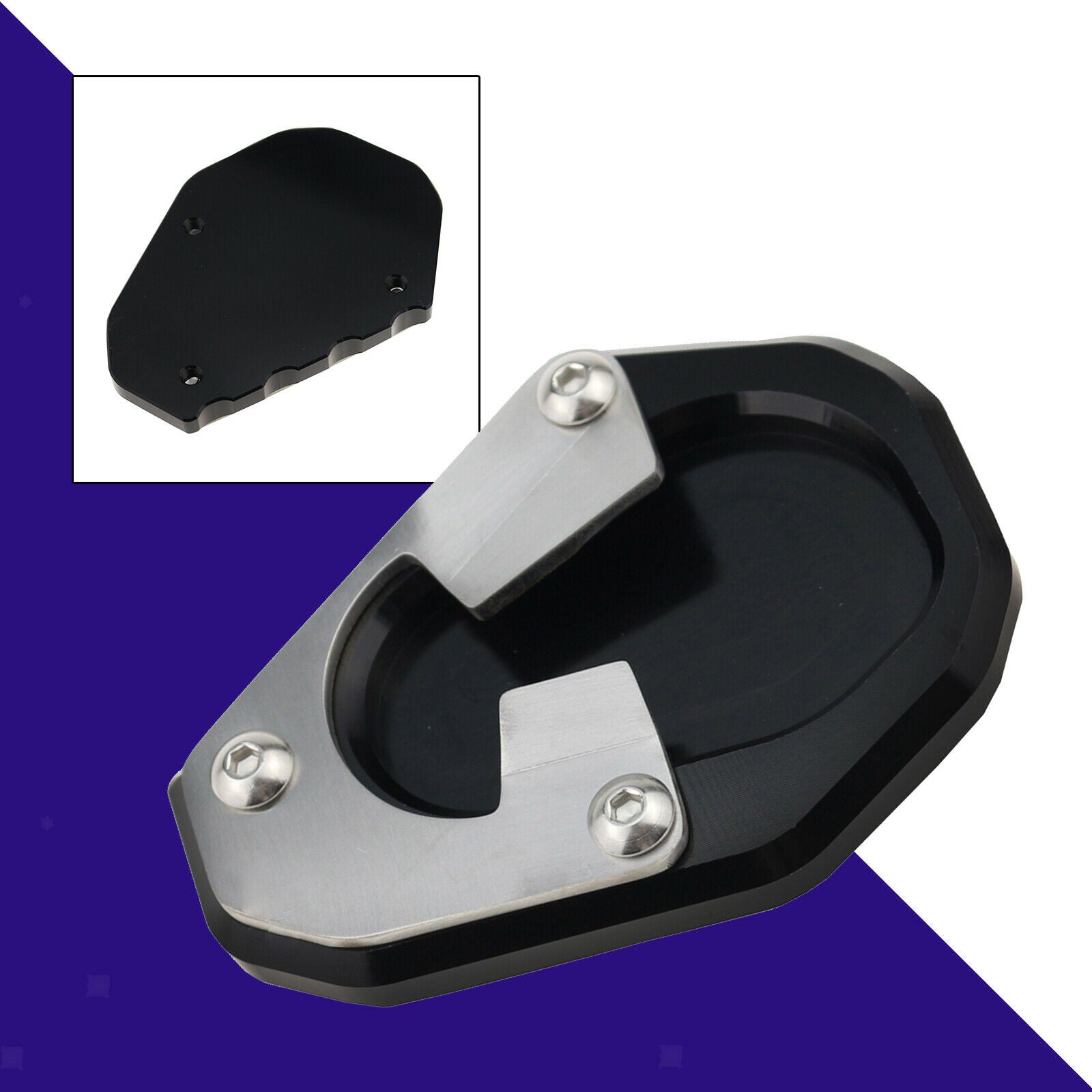 Replacement Motorcycles Kickstand Foot Extension Pad Support Plate for