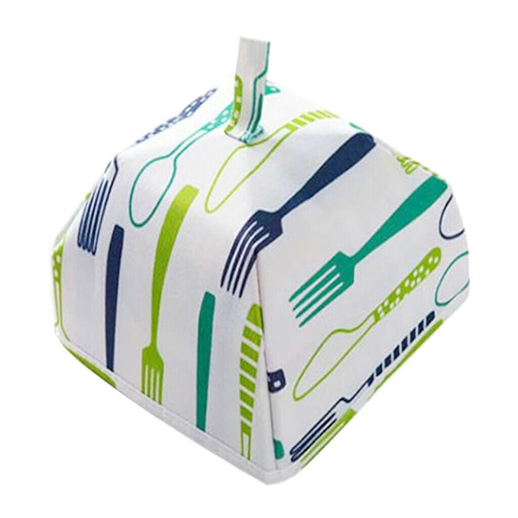 Foldable Insulation Food Umbrella Meal Dust Cover Tent Aluminum Foil  Blue S
