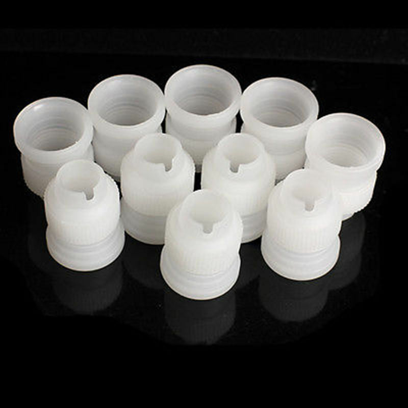 10pcs Coupler Adaptor Icing Piping Nozzle Bag Cake Flower Pastry Decor Too.l8
