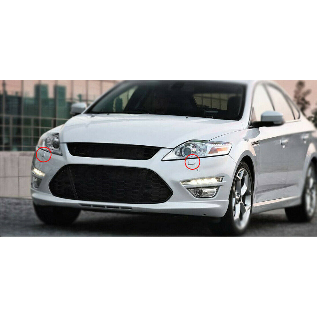 2 L+R Bumper Headlight Lamp Washer Jet Cover Cap fit for Ford Mondeo MK4 2007-10