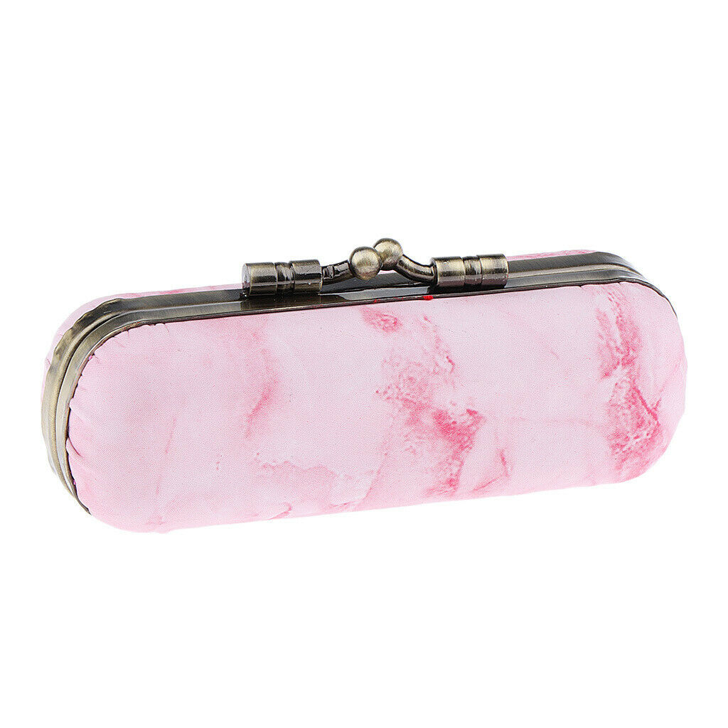 Portable Lipstick Case with Mirror Jewelry Stamps Box Retro Stone Alligator