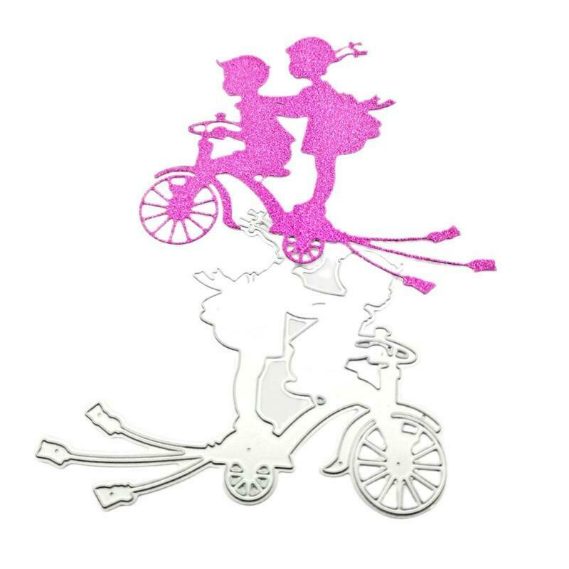 Children Bicycle Metal Cutting Dies Stencil Scrapbook Album Paper Card Template