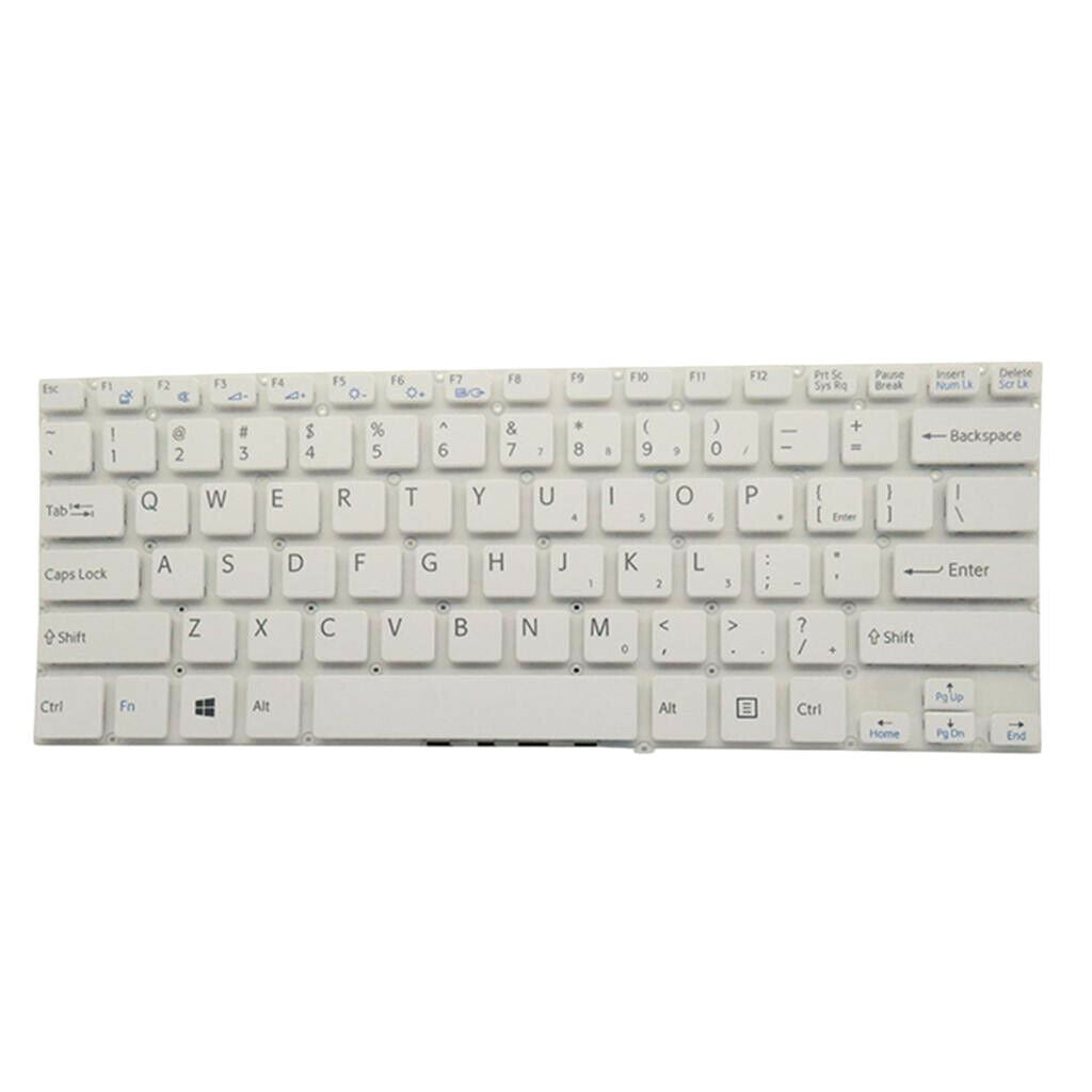 Pack Of 1 White English Keyboard For  SVF142A23T SVF14 SVF14E Laptop