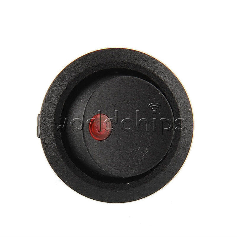 5Pcs Red 12V LED Dot Light Car Auto Boat Round Rocker ON-OFF Toggle Switch