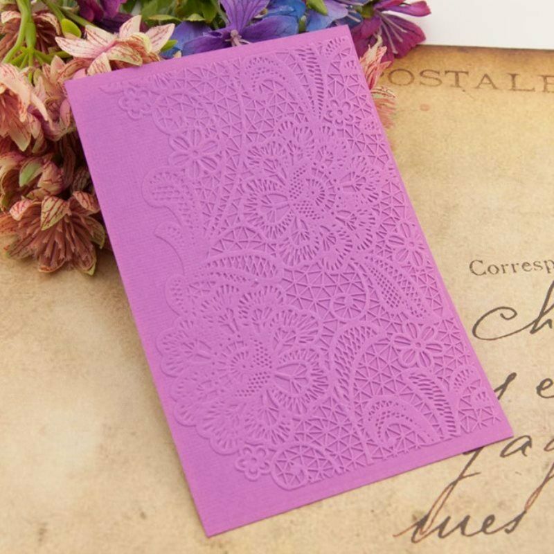 Magic flower Embossing Plastic For Scrapbooking DIY Template Fondant Ca.l8