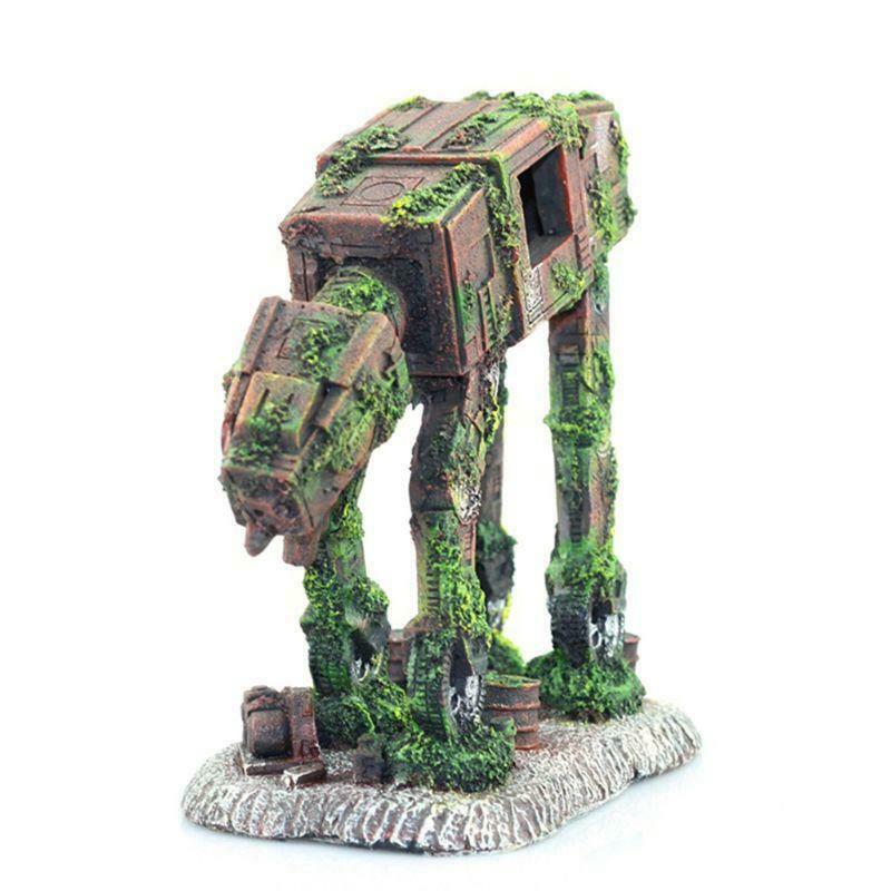 Autobot Robot Dog Shape Aquarium Landscape Decorations Simulation Fish Tank Pet