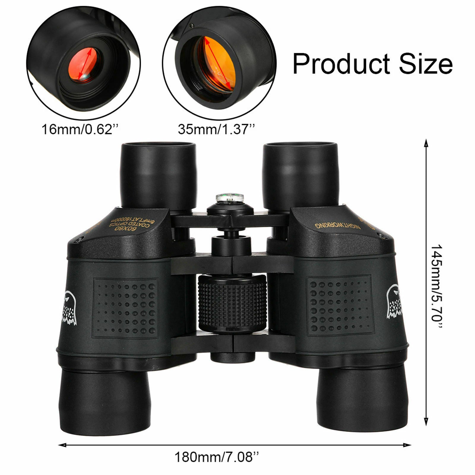 Professional Binoculars Large View for Sports Fire Protection Adults Gifts