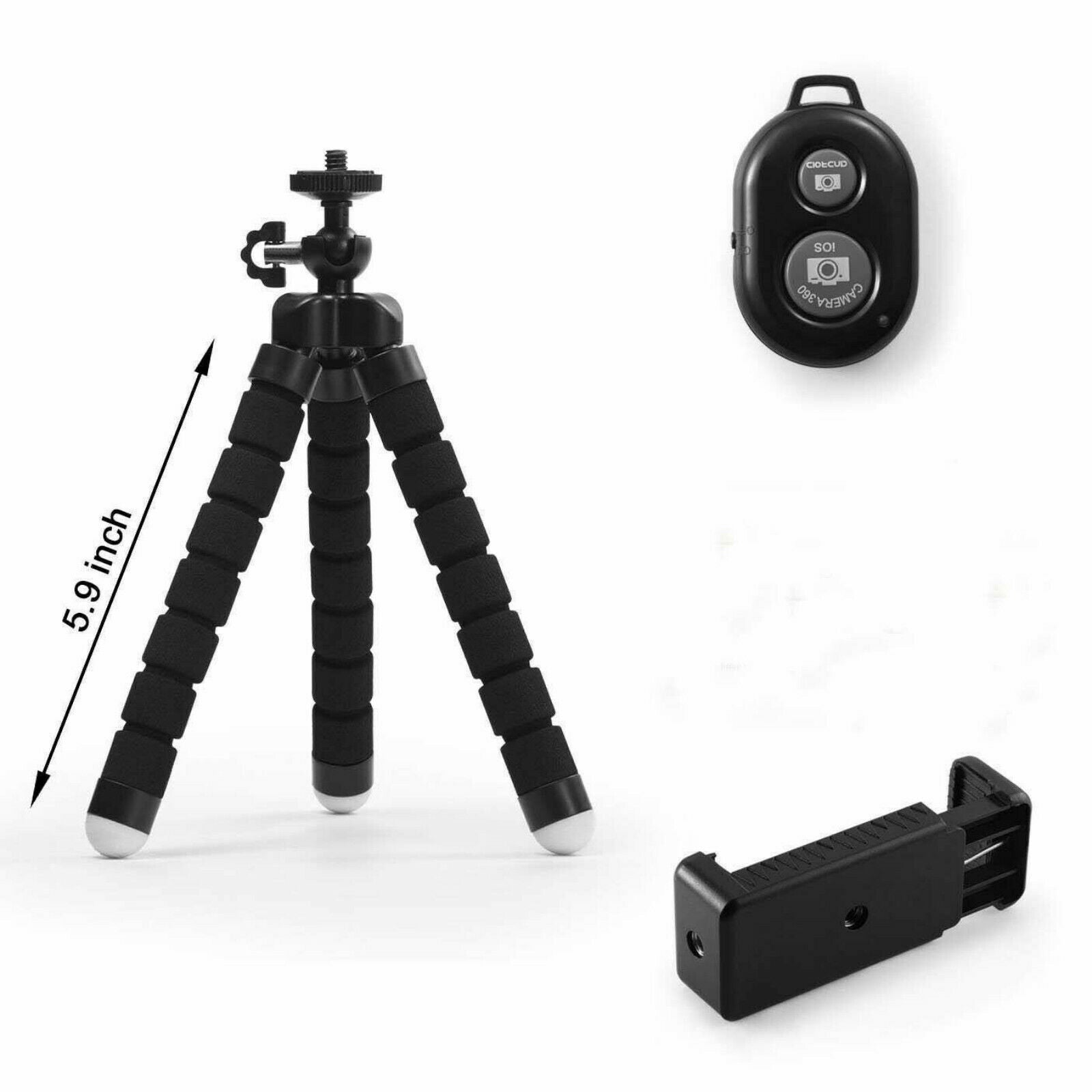 Universal Cell Phone Holder Flexible Octopus Tripod Bracket Selfie Stand Monopod