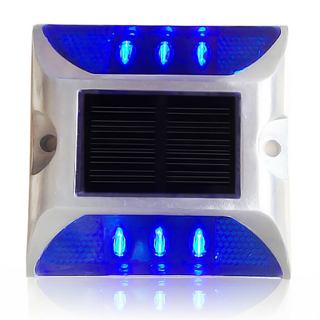 Ultra Bright Outdoor Solar Power LED Light Driveway Step Road Lamp Blue