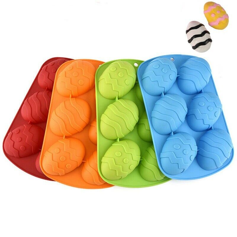 Silicone Egg Shape Cake Easter Dough Moulds Chocolate Ice Cube Tray Baking
