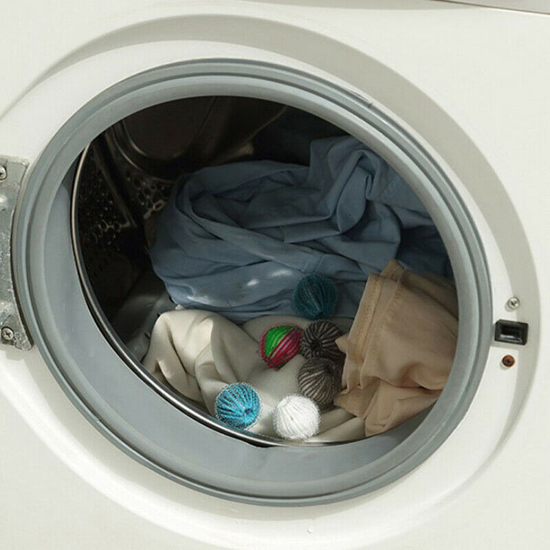6pcs Nylon Laundry Ball Decontamination Washing Machine Protecting Hair RemoFCA