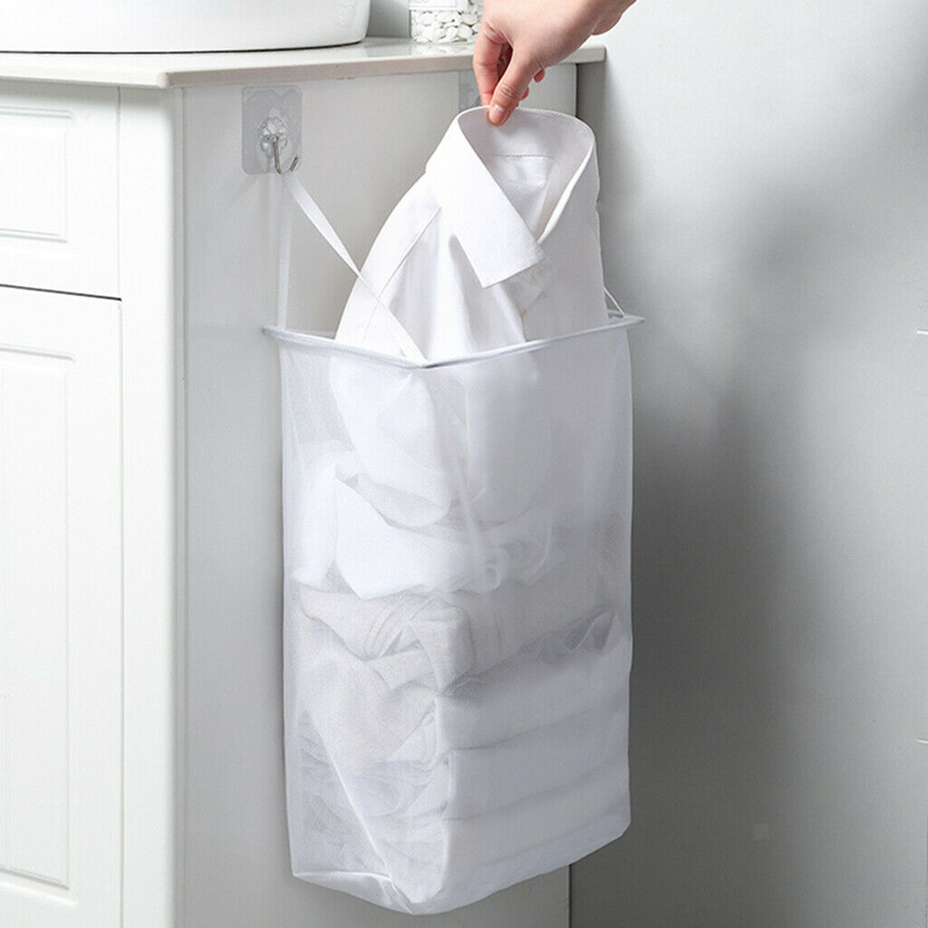Portable Laundry Hamper Basket Bucket Bathroom Organizer Basket Save Space