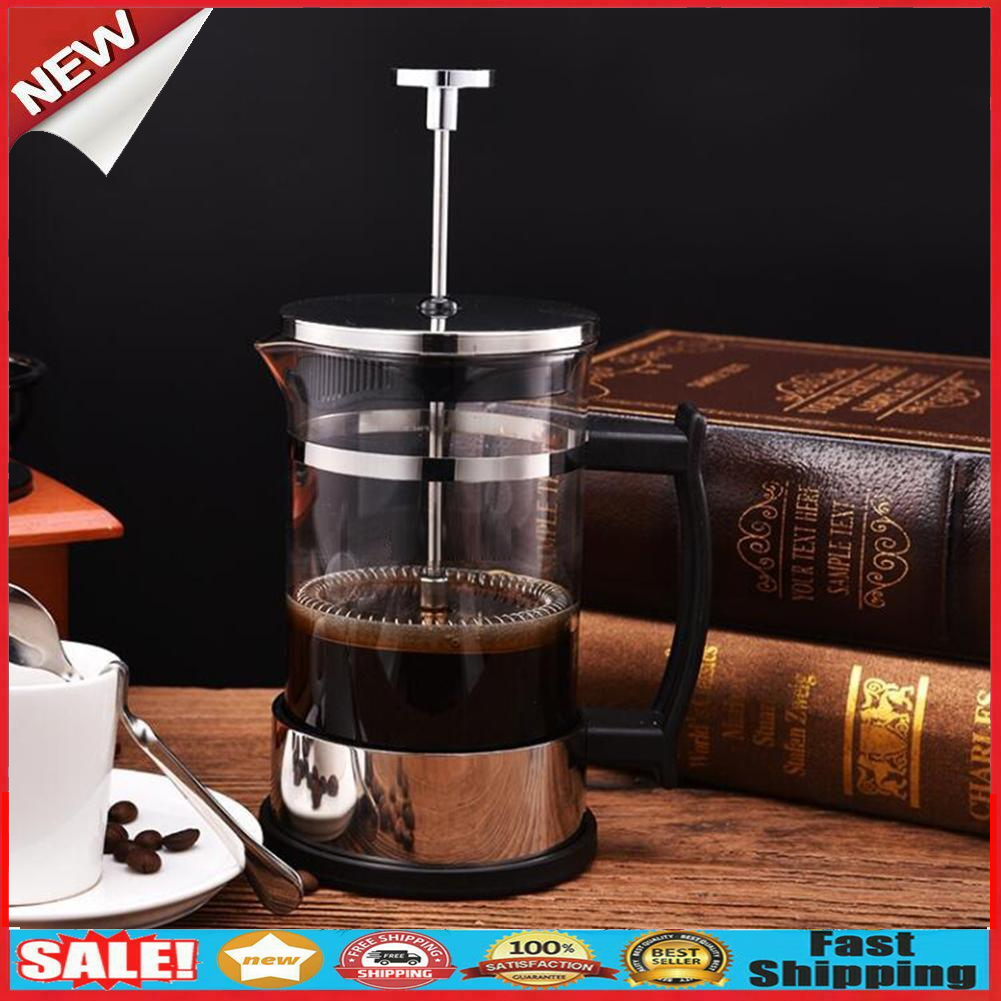 Stainless Steel 304 Pressure Pot Coffee Maker Household Teapot Tea Brewer  @