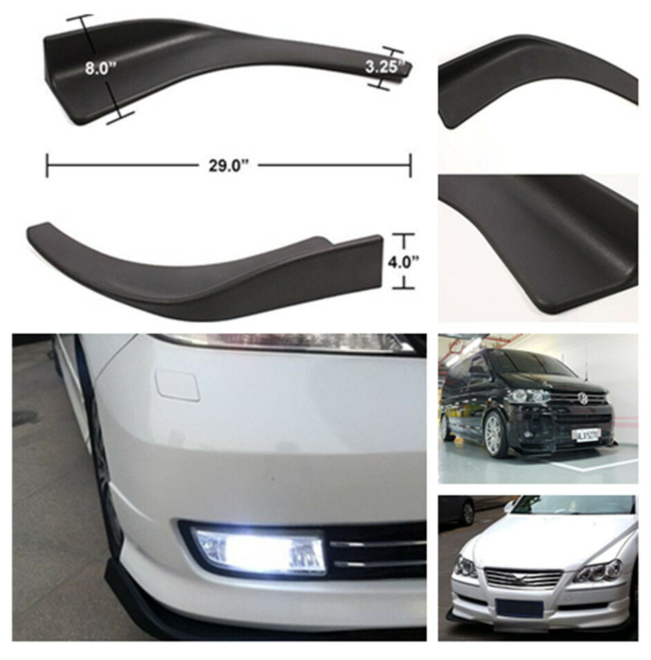 2x Auto Car Front Shovel Bumper Scratch Resistant Body & Exterior Styling Decor