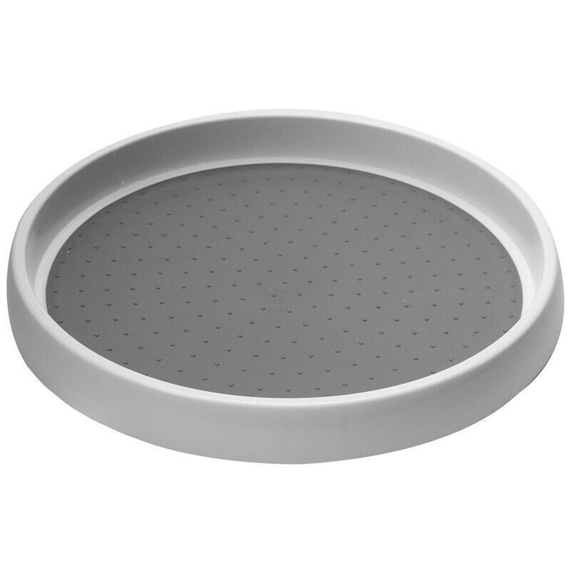 360 Rotation Non-Skid Spice Rack Pantry Cabinet Turntable with Wide Base StoraI5