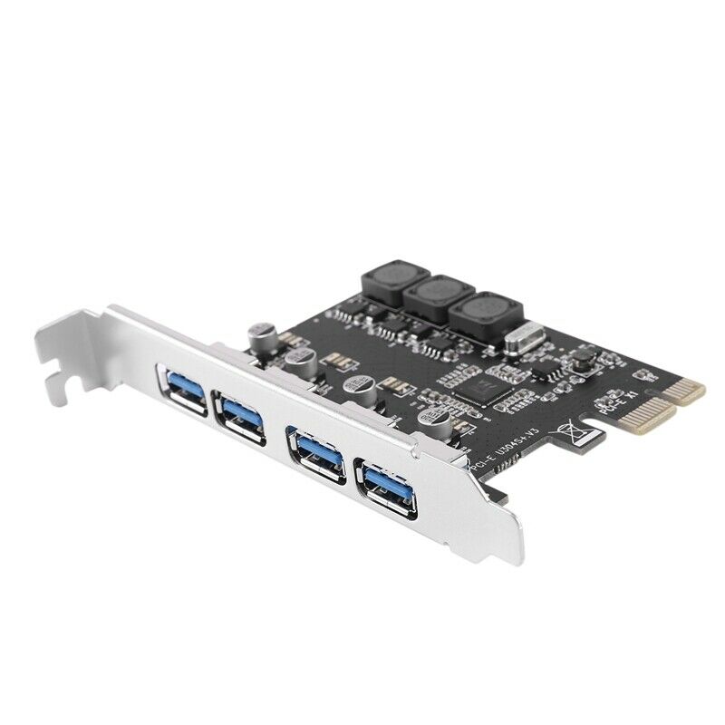 4 Port Usb 3.0 Pci Express Expansion Card Pcie Pci-E Usb 3.0 Host Controller 4U9