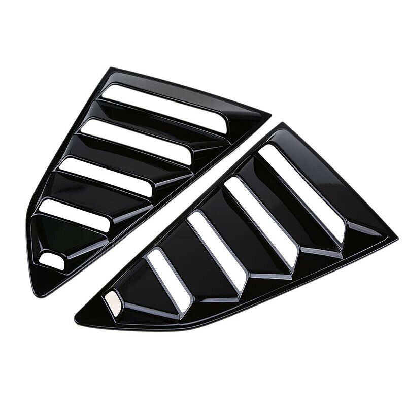 Gloss Black Car Side Window Louver Vent Scoop For Chevrolet Camaro Coupe 2016-Pr