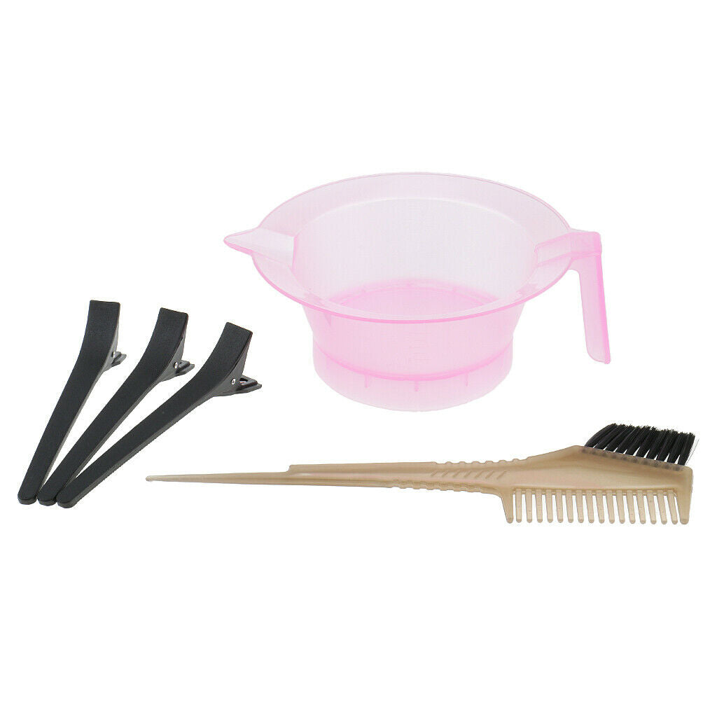 Hair Coloring Dye Tools Tint   Clips Cape Bowl Brush Ear Cover Gloves Set