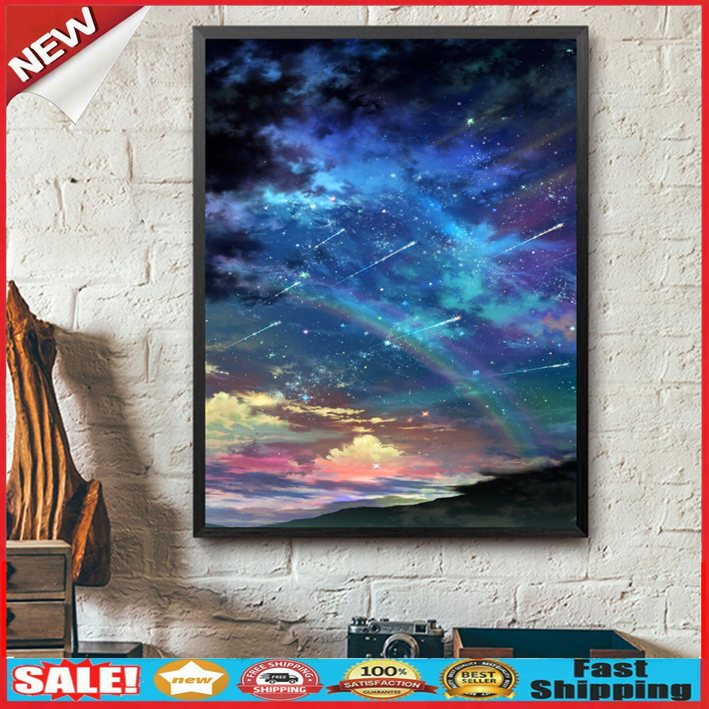 Meteor Shower 5D Full Drill Diamond Painting Embroidery DIY Cross Stitch @