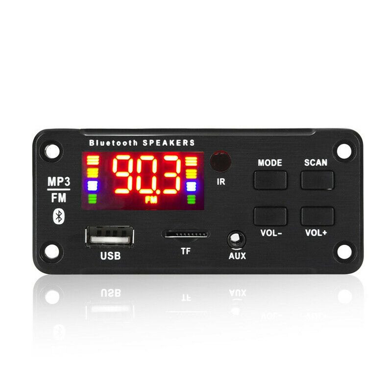 6V-12V Color Screen Bluetooth Power Amplifier 2*25W Car Mp3 Decoder Board Module