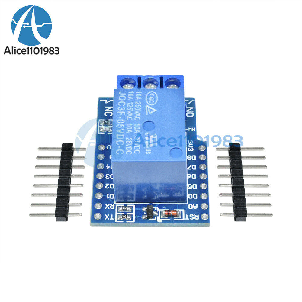5V 1CH Relay Shield V2 Version 2 for WEMOS D1 mini ESP8266 WiFi Module Arduino