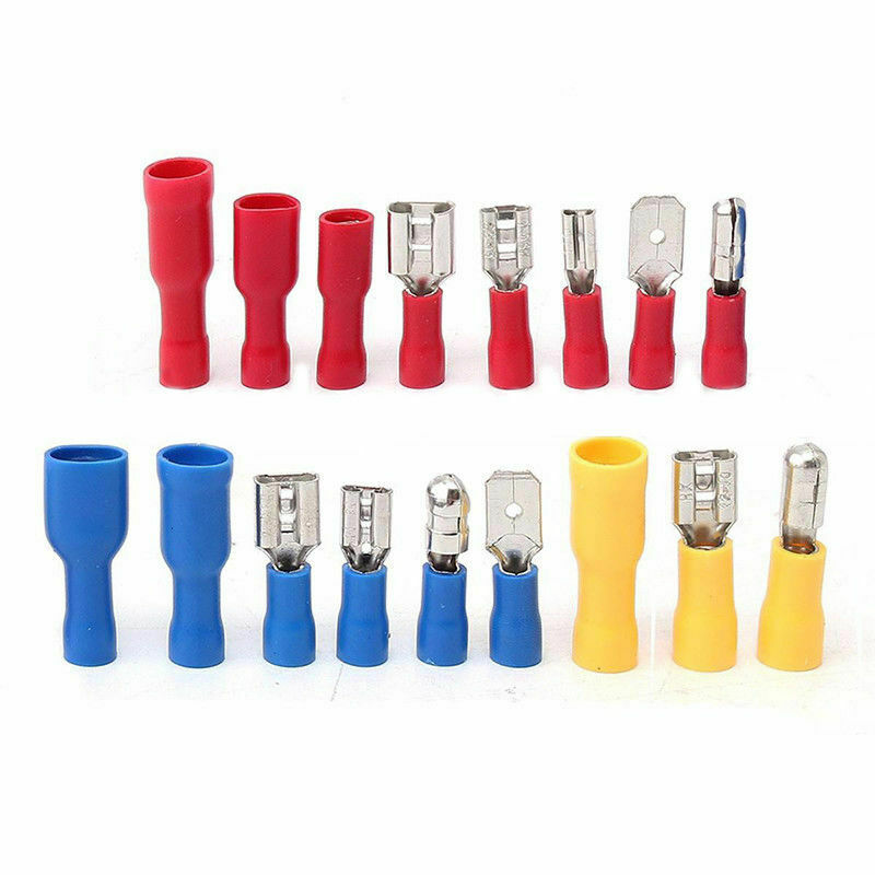 120PCS Assorted Crimp Spade Terminal Insulated Electrical Wire Connector Kit Set