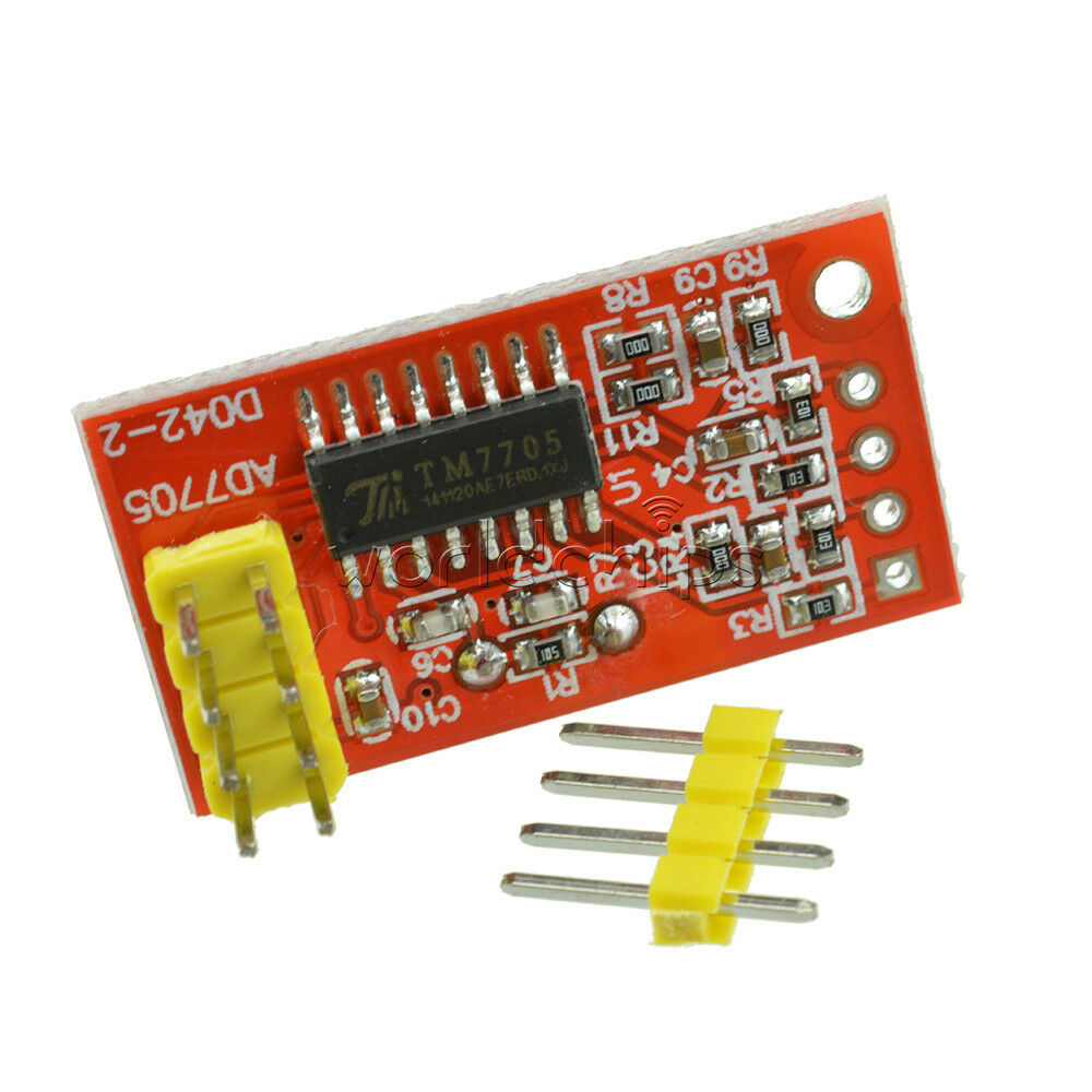 3.3V/5V Dual 16-bit AD7705 Dual 16-bit ADC Data Acquisition Module SPI MCU LM285