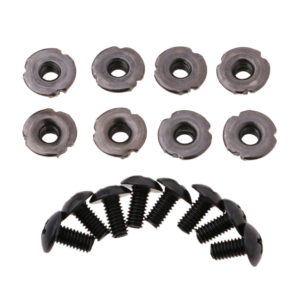 2X 8 Pairs Alloy Inline Skates Screws Nut Bolts Roller Skate Replacement Parts