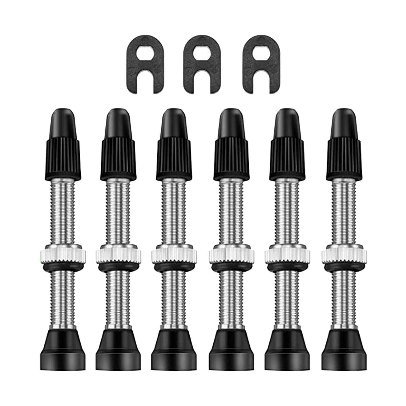 3Pair Presta Valve Stems w/Value Core Remover Tool for Tubeless Rims & Wheel