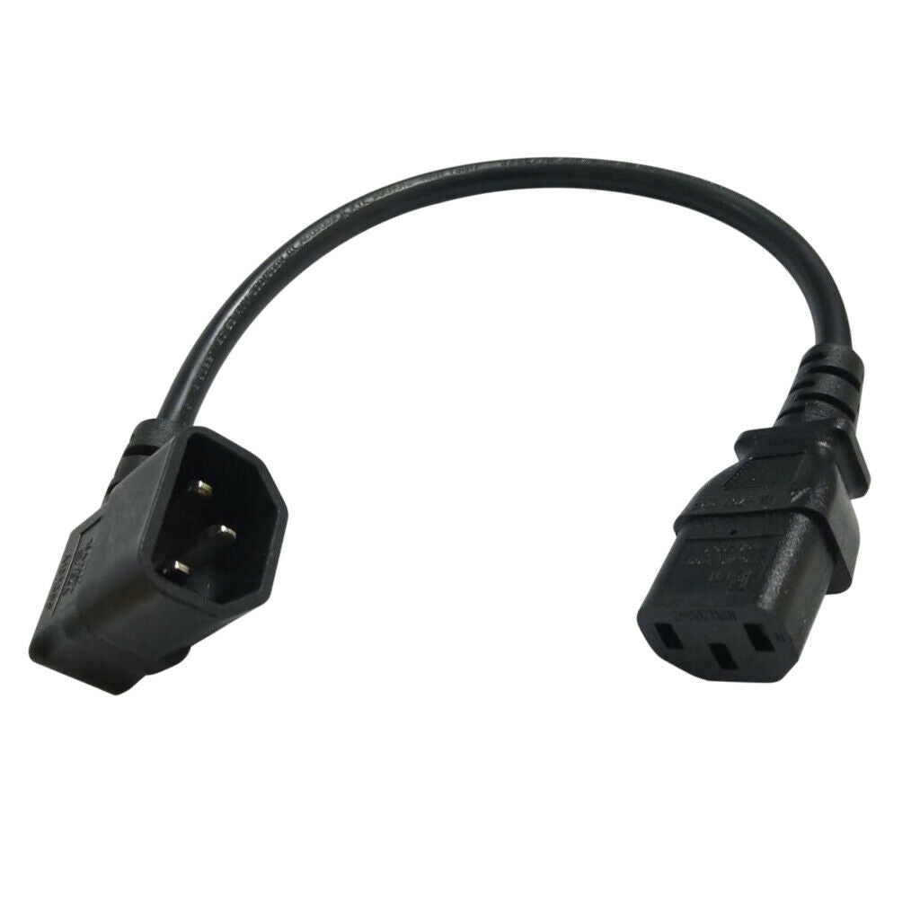 10A IEC 320 C14 To C13 AC Power Supply Extension Cord Adapter For PDU UPS