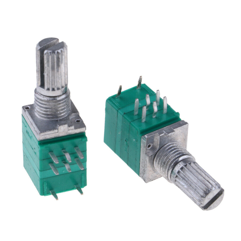 10 Pcs B10K Seal Potentiometer Double 8 Pin Audio Pot For Amplifier