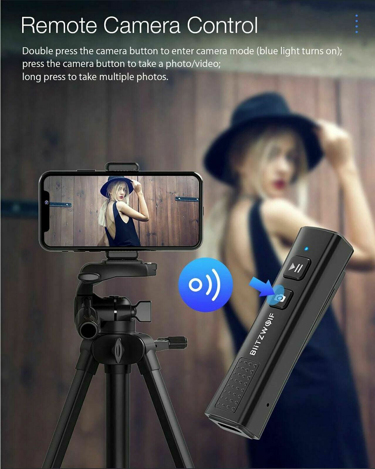 BlitzWolf 2 in 1 Mini Wireless Stereo USB Bluetooth V5 AUX Music Audio Receiver