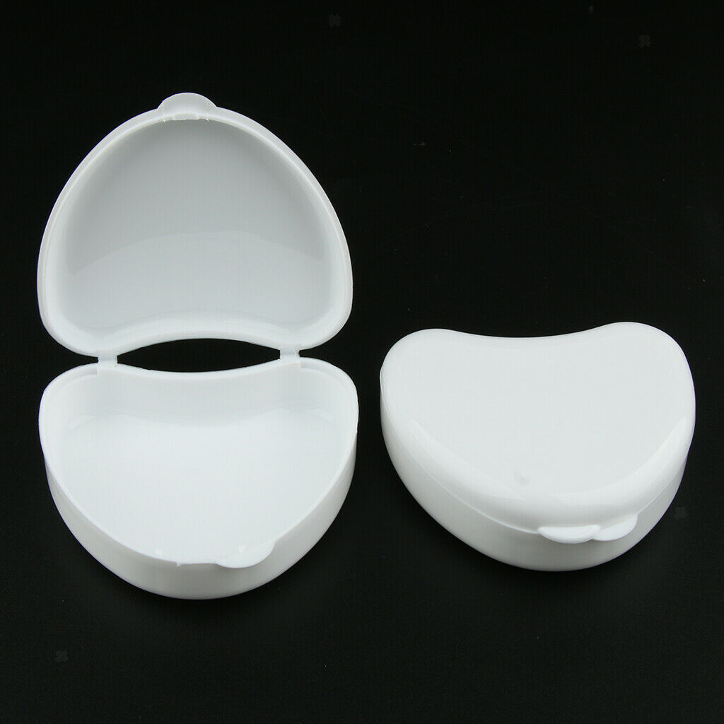 Mouth Guard Case Orthodontic Retainer Box Denture Storage Box Container--4 Pack