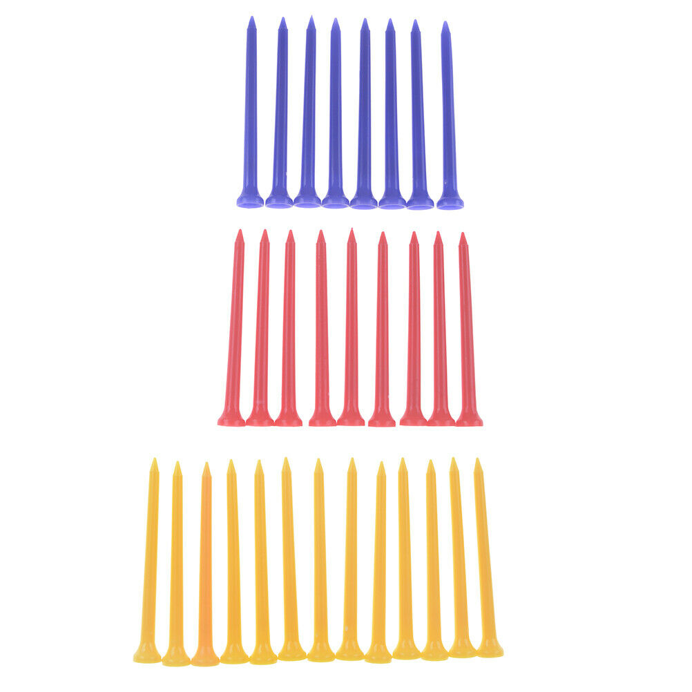 30Pcs/Pack Plastic Golf Tees Multi Color 8.3CM  Plastic Golf Tee Accessor.l8