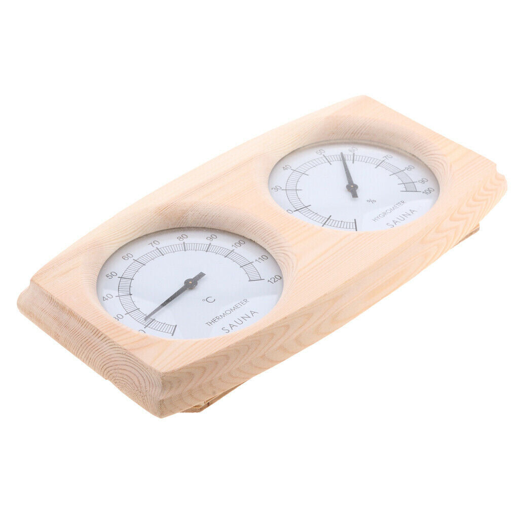 Clearly Indoor Wooden Sauna Room Hygrometer Temperature Meter 10â„ƒ-120 â„ƒ