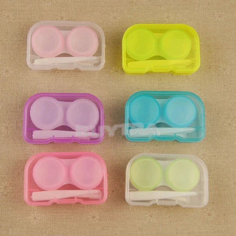 Eye Care Kit Portable Storage Contact Lens Case Box Holder Container Tweez.l8
