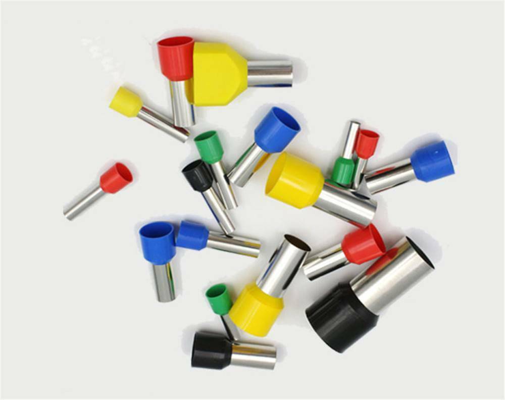 1000pcs AWG14 Wire Crimp Connector Insulated Ferrule Pin Cord Terminal E2508