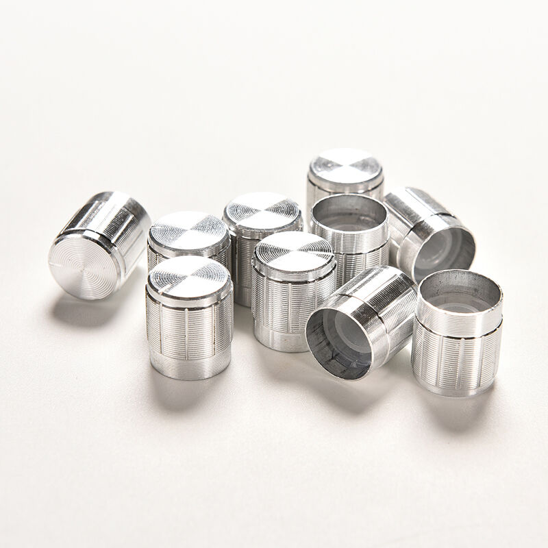 10PCS Aluminium Potentiometer Knobs Volume Control Amplifier Shaft 6MMDD