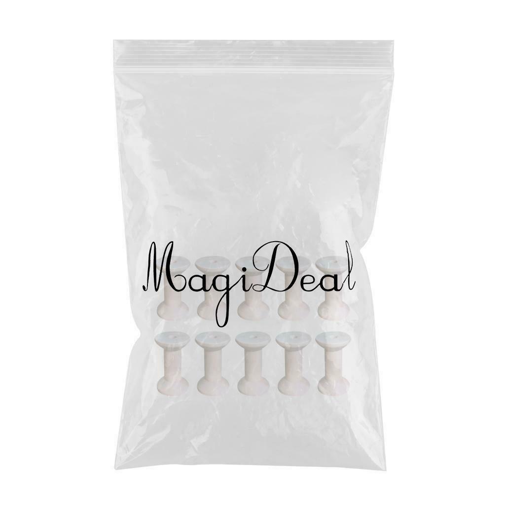 20pcs Wooden Empty Thread Spools Reels