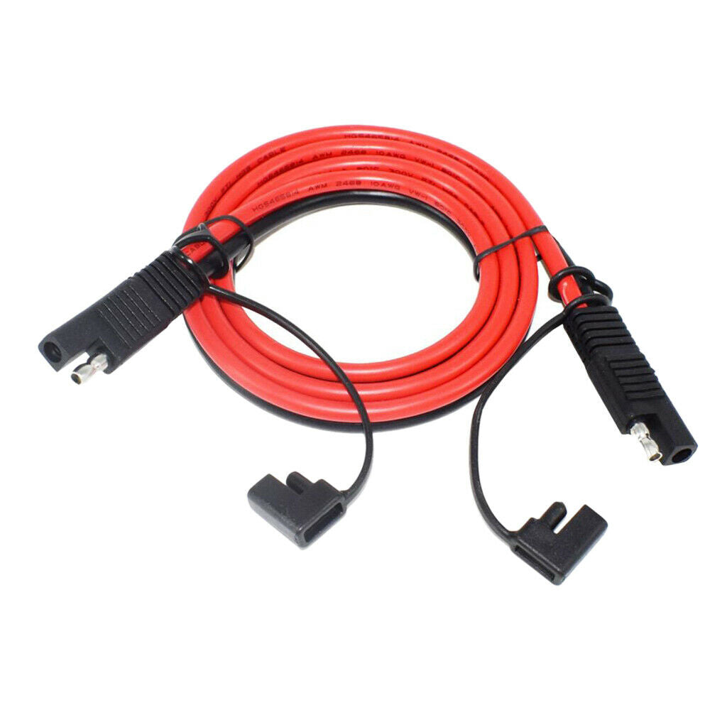 1m SAE to SAE Connector DC Power Automotive Extension Cords 10AWG Durable