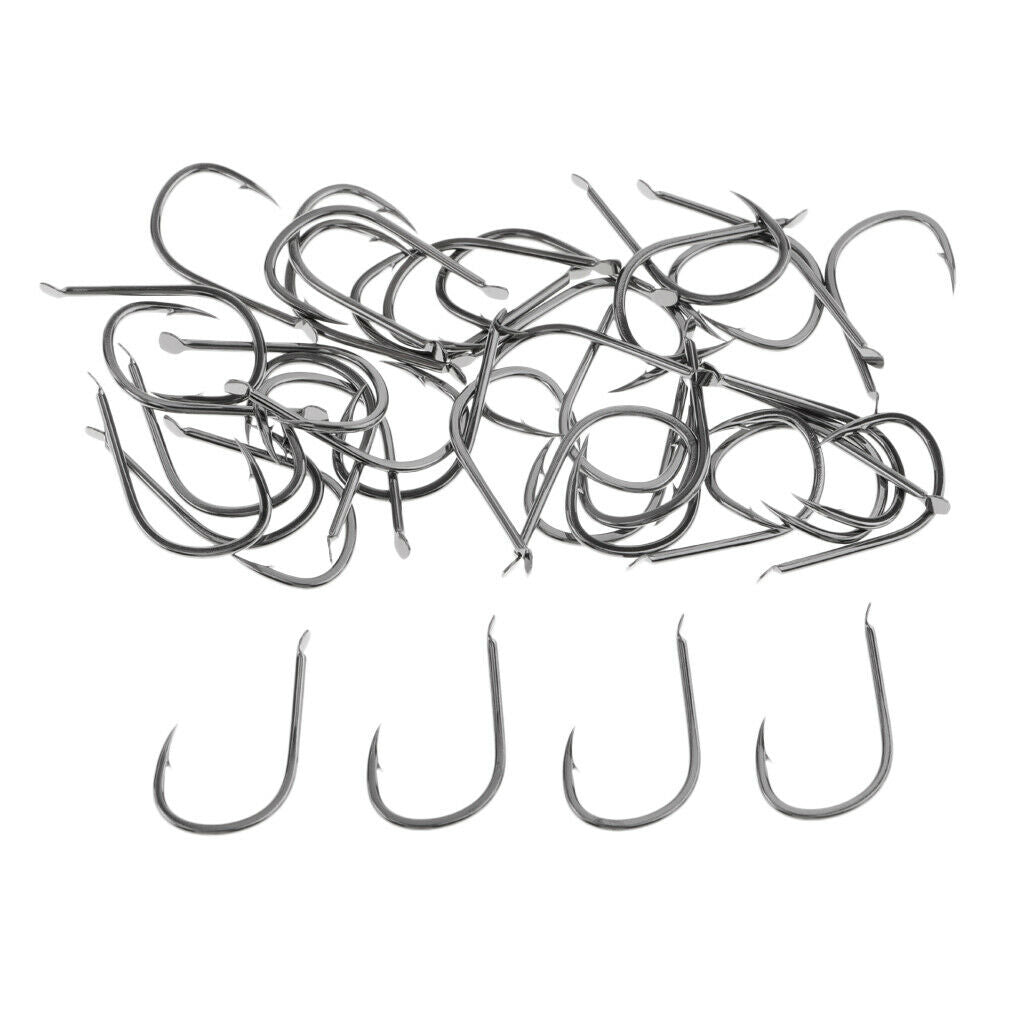 40pcs Saltwater Fishing Hooks Crab Hooks Big Game High-carbon Steel Hooks