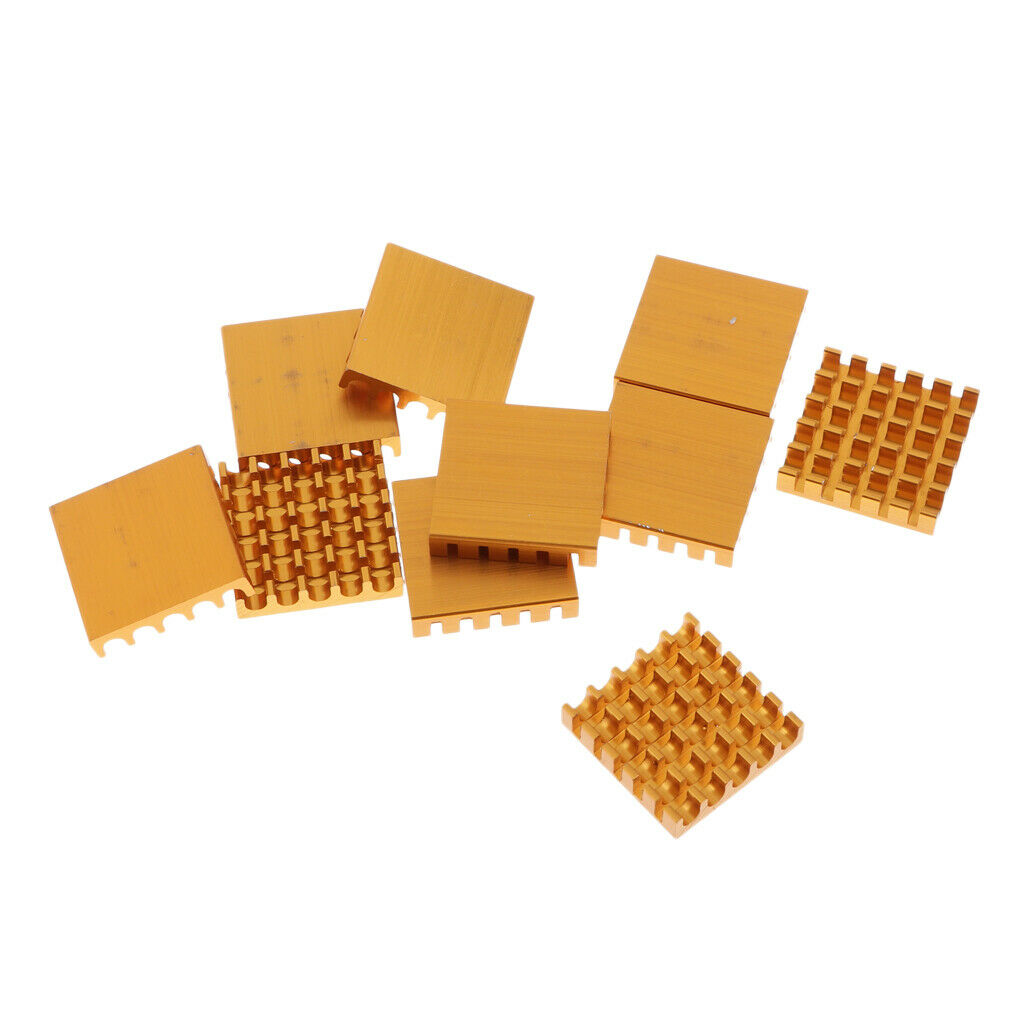 10PK Heatsink Cooling Fin Heatsink Cooler,22x22x5mm,Aluminum for IC Circuit