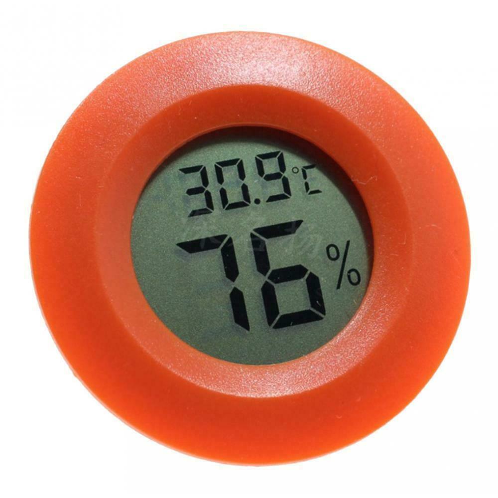 2x Round Reptile Thermometer Humidity Hygrometer Reptile Tank Supplies