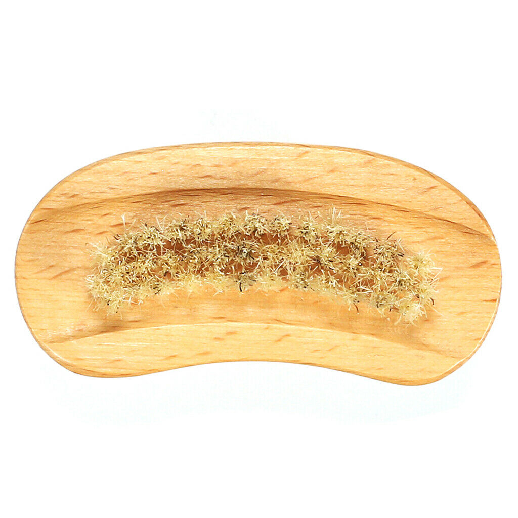 2x Natural Wooden Finger Nail Brush Scrub Scrubbing Cleaning Scrubber Tool