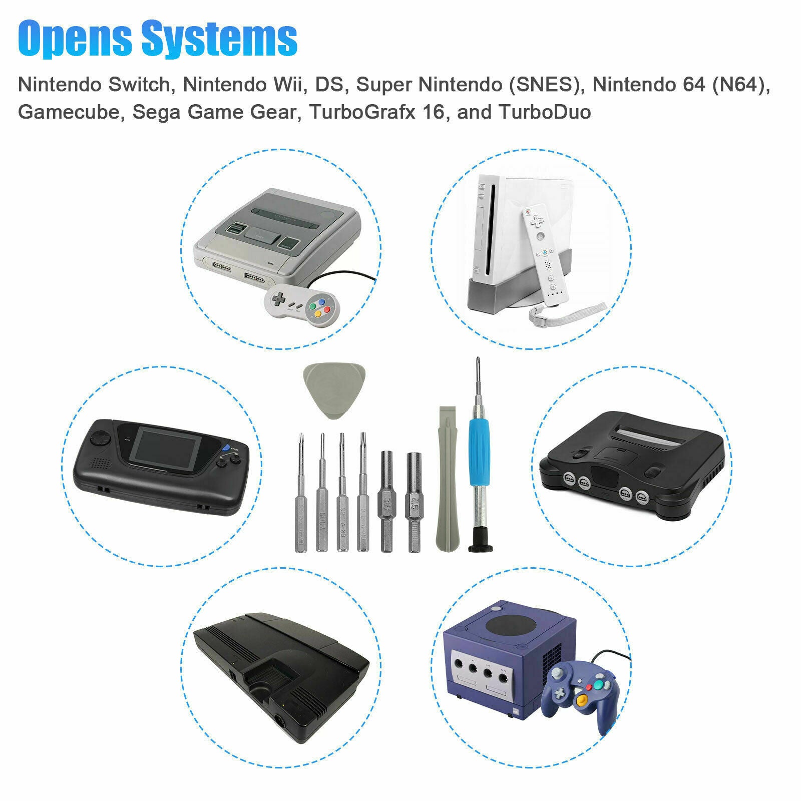 Screwdriver Set Repair Tool Kit For Nintendo Switch N64 NES Joy-con Wii Triwing
