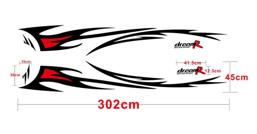 Car styling Flame Graphics design automobile accessories Car body decor Decals
