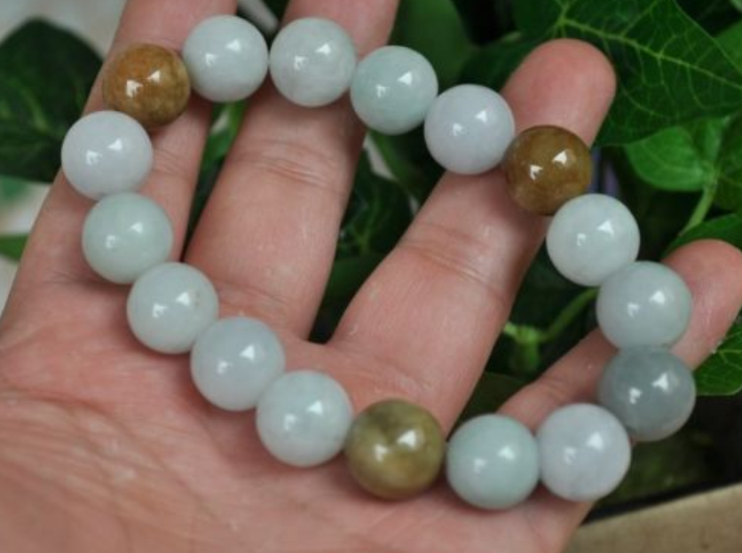100% Natural A JADE JADEITE Bead Beads Bangle Bracelet 12 mm  AAA