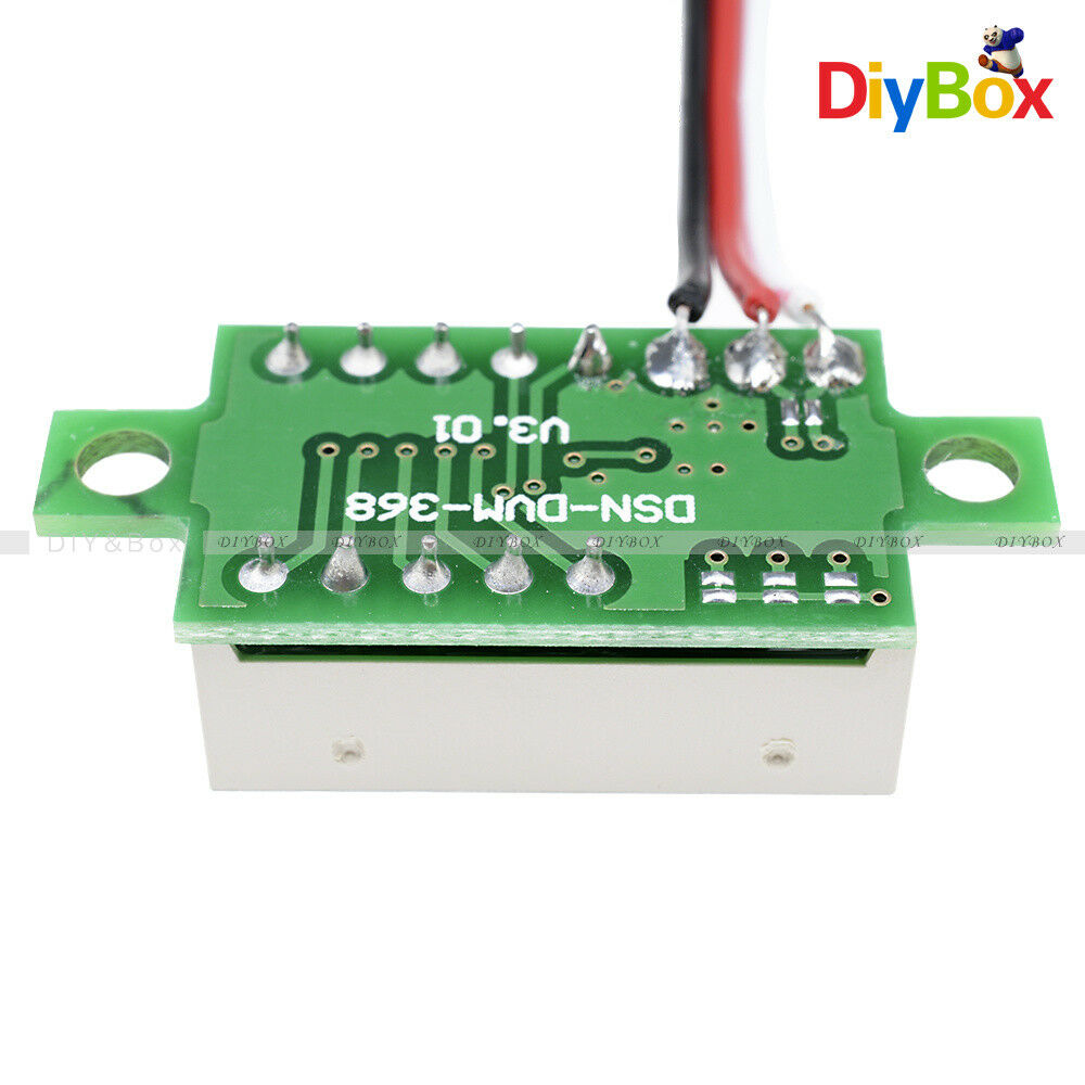 DC 0-30V 3 Wires 0.36 inch LED Panel Voltage Meter 3-Digital Display Voltmeter