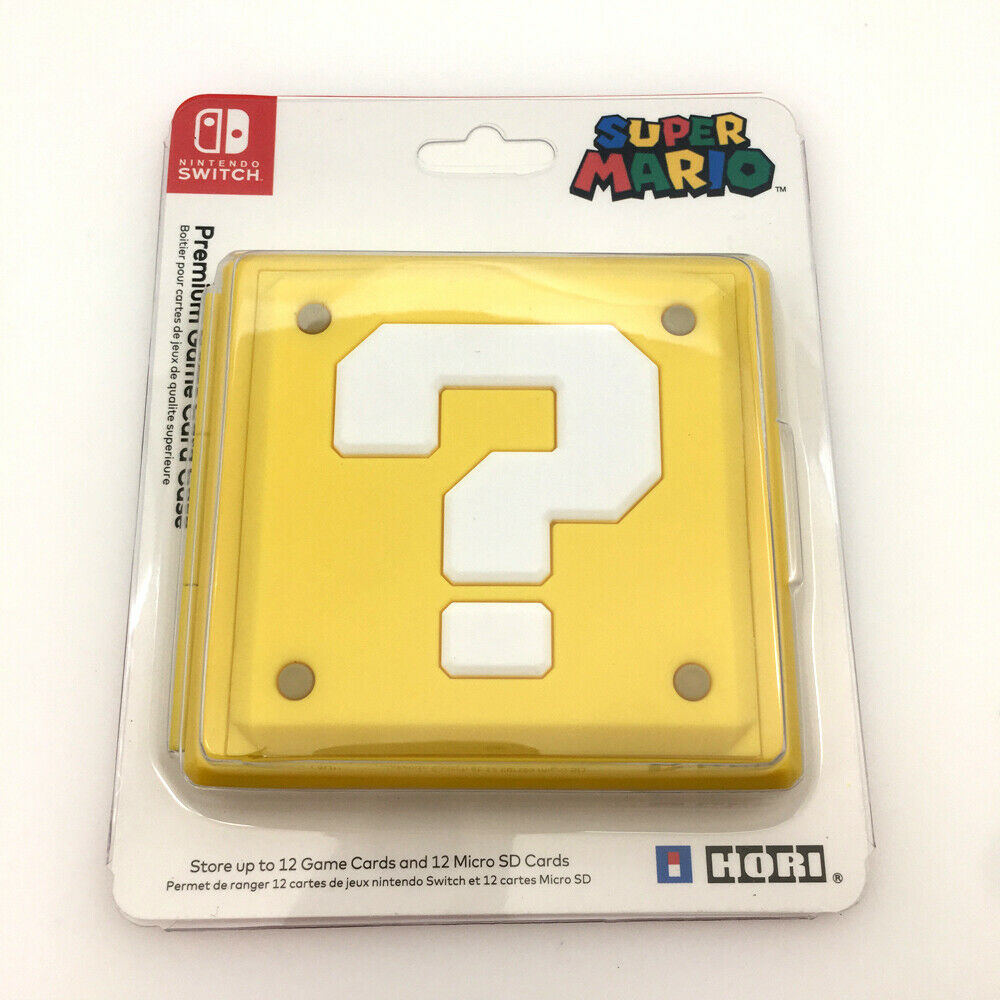 Yellow Mario 12 in 1 Portable Game Card Storage Case box for Nintendo Switch NS