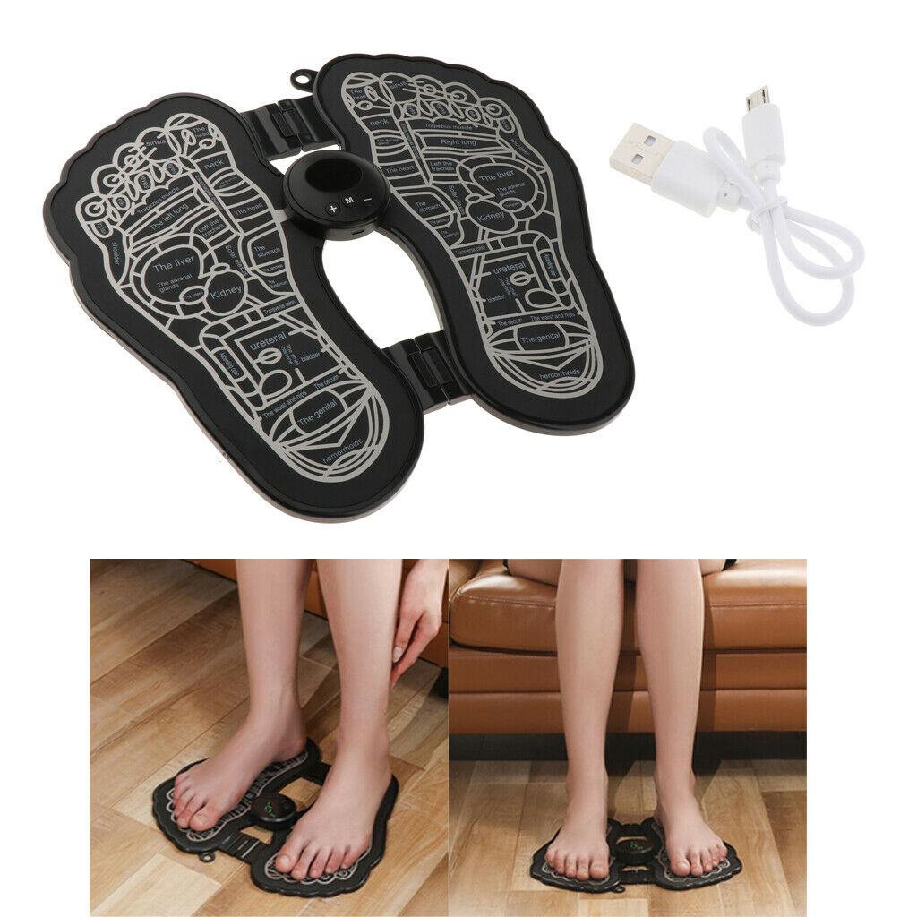 Set of 2 Electric Foot Massager Massage Foot for Men Women 6 Modes Foot Rest